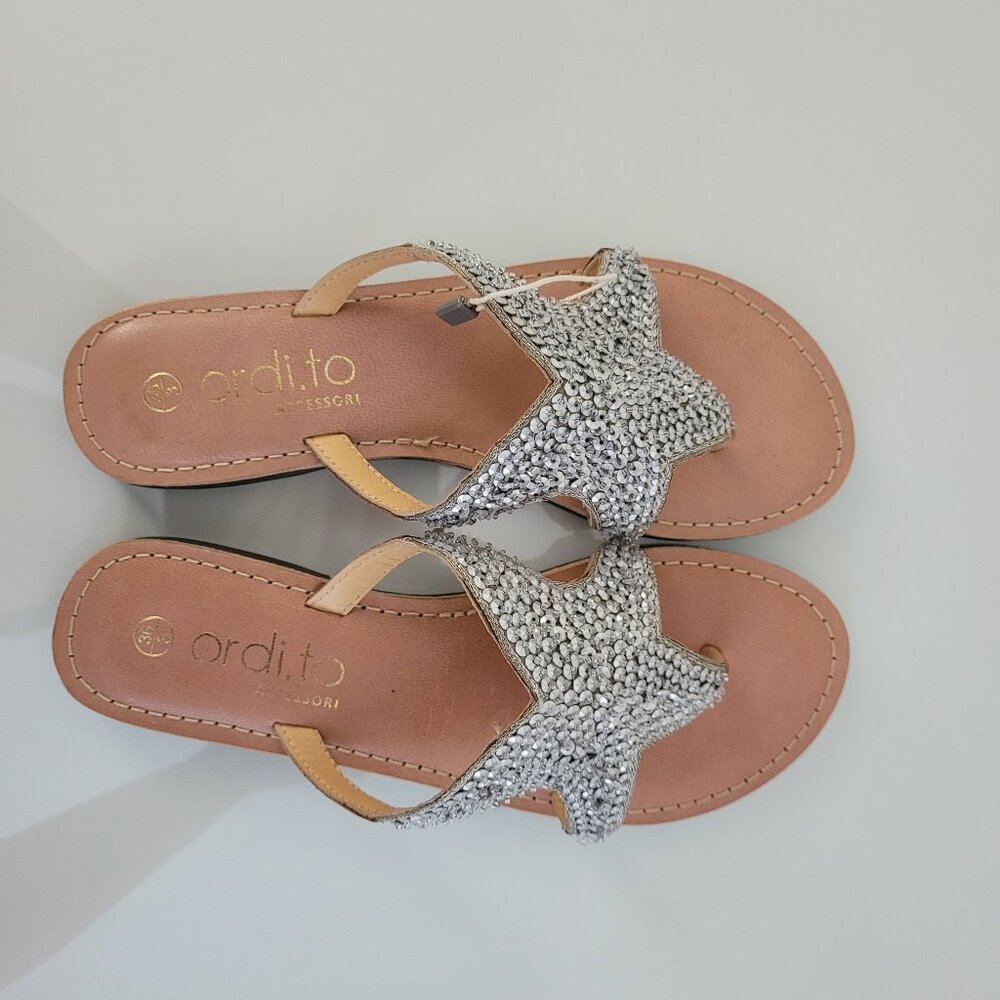 NWT - Leather FLip Flops